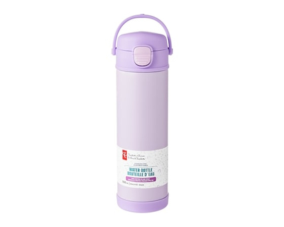 le Choix du Président Bouteille d’eau en acier inoxydable avec couvercle à bouton-poussoir avec bec – lilas - 1.0 EA