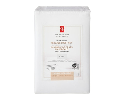 President's Choice Double Percale Cotton Sheet 4 Piece Set - 1.0 EA