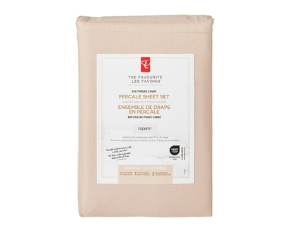 President's Choice Double Percale Cotton Sheet 4 Piece Set - 1.0 EA