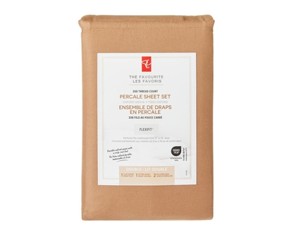 President's Choice Double Percale Cotton Sheet 4 Piece Set - 1.0 EA