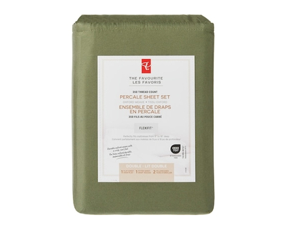 President's Choice Double Percale Cotton Sheet 4 Piece Set - 1.0 EA
