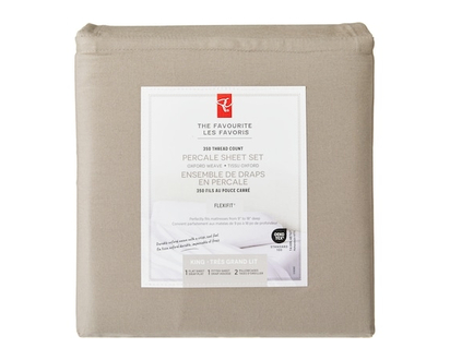 President's Choice King Percale Cotton Sheet 4 Piece Set - 1.0 EA