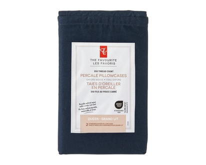 President's Choice Queen Percale Pillowcases 2 Piece Set - 1.0 EA
