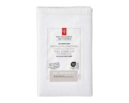 President's Choice King Percale Pillowcases 2 Piece Set - 1.0 EA