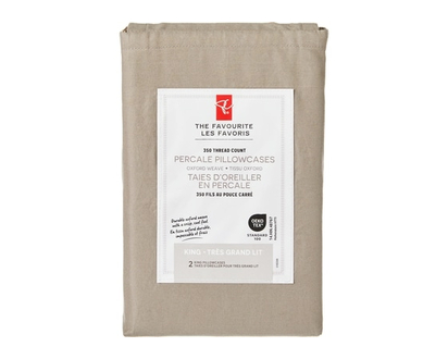 President's Choice King Percale Pillowcases 2 Piece Set - 1.0 EA