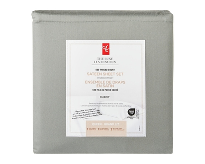 President's Choice Queen Sateen Hygrocotton® Sheet 4 Piece Set - Juniper - 1.0 EA