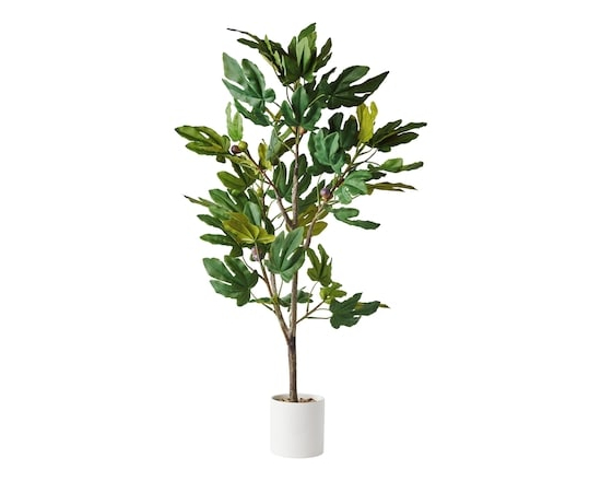 Life at Home Faux Fiddle Tree with Pot - 1.0 EA
