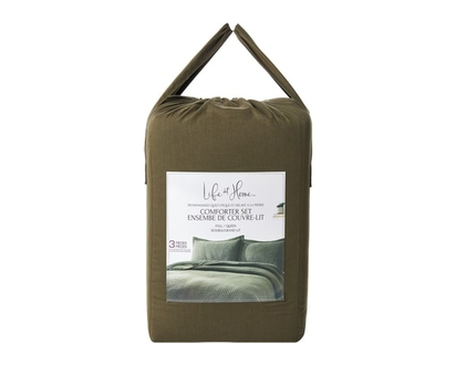 Life at Home Full/Queen Stonewashed Quilt Comforter 3 Piece Set - 1.0 EA