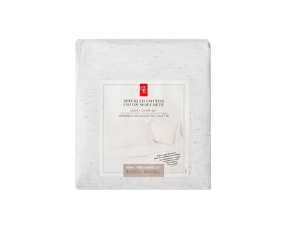le Choix du Président Ensemble 3 pièces avec housse de couette Coton moucheté pour très grand lit - 1.0 EA