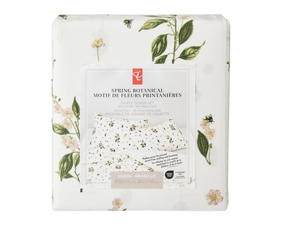 President's Choice Queen Spring Botanical Duvet Cover 3 Piece Set - 1.0 EA