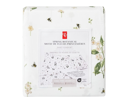 President's Choice King Spring Botanical Duvet Cover 3 Piece Set - 1.0 EA