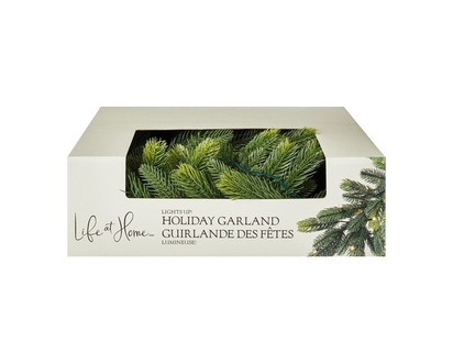 Life at Home Light Up Pine Holiday Garland - 1.0 EA