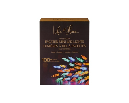 Life at Home Faceted Mini LED Lights 100 Count - Multicolour - 1.0 EA