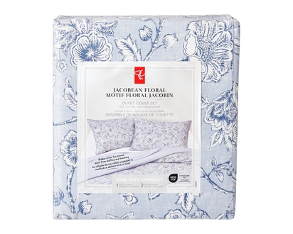 President's Choice King Jacobean Floral Duvet Cover 3 Piece Set - 1.0 EA