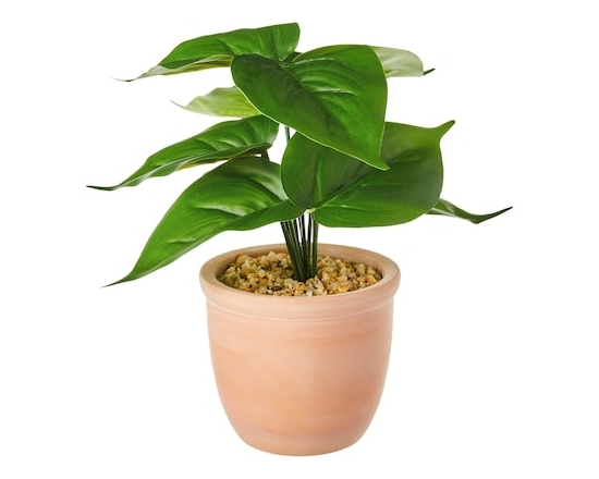 Life at Home Faux Silk Pothos Plant with Ceramic Pot - 1.0 EA