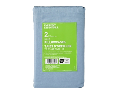 Everyday Essentials King Percale Pillowcases 2 Piece Set - 1.0 EA
