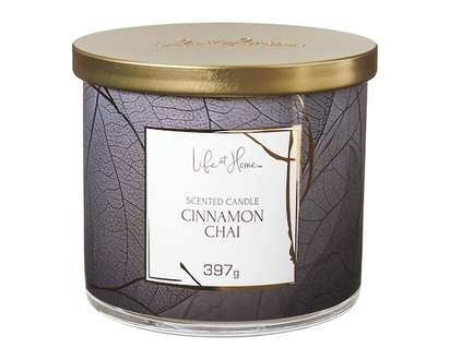 Life at Home Cinnamon Chai Scented Candle - 1.0 EA
