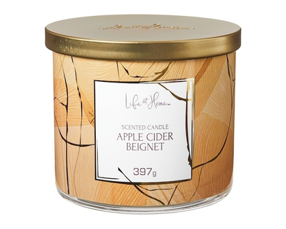 Life at Home Apple Cider Beignet Scented Candle - 1.0 EA