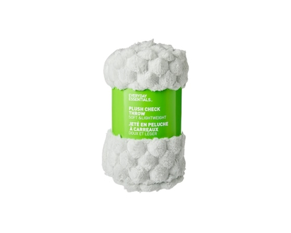 Plush Check Throw - Mint - 1.0 EA