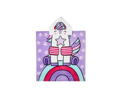 Kids' Hooded Beach Towel - Unicorn - 1.0 EA