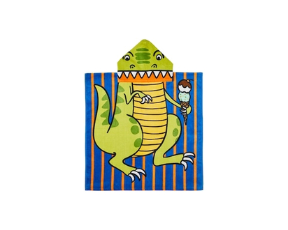 Kids' Hooded Beach Towel - Dinosaur - 1.0 EA
