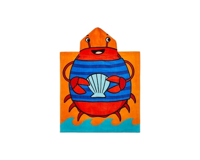 Kids' Hooded Beach Towel - Crab - 1.0 EA