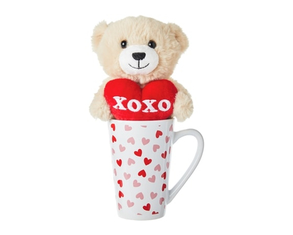 Valentine's Day Bear in Mug 2 Piece Set - 1.0 EA