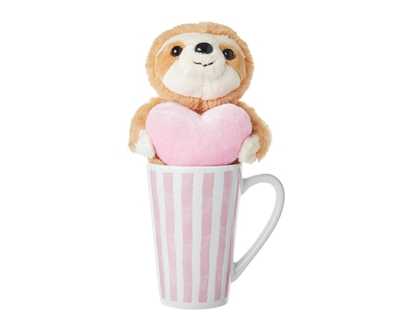 Valentine's Day Sloth in Mug 2 Piece Set - 1.0 EA