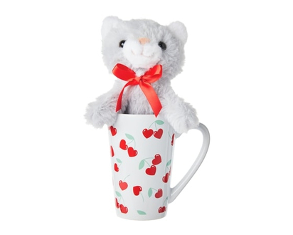 Valentine's Day Cat in Mug 2 Piece Set - 1.0 EA