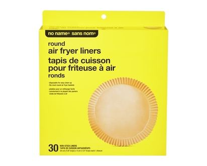 No Name Round Air Fryer Liners 30 Pack - 30.0 EA