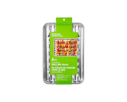Aluminum Grilling Trays 6 Pack - 1.0 EA
