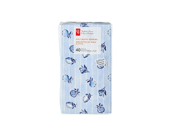 3 Ply Buffet Napkins 40 Pack - Fruits - 40.0 EA