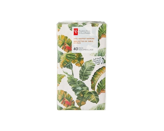 3 Ply Buffet Napkins 40 Pack - Tropical - 40.0 EA