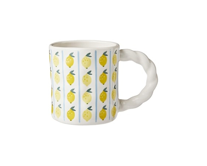 Twisted Handle Lemon Mug - 1.0 EA