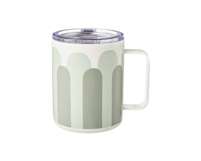 Desk Mug with Lid - Green - 1.0 EA