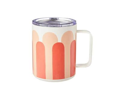 Desk Mug with Lid - Orange - 1.0 EA