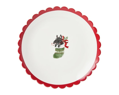 Life at Home Stocking Scottie Side Plate - 1.0 EA