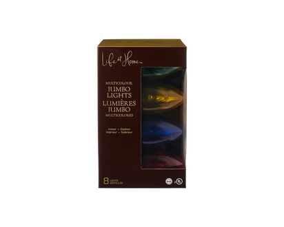 Paquet de 8 ampoules géantes – multicolore - 1.0 EA