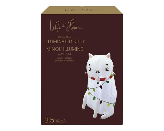 Chat illuminé gonflable 3,5 pi - 1.0 EA
