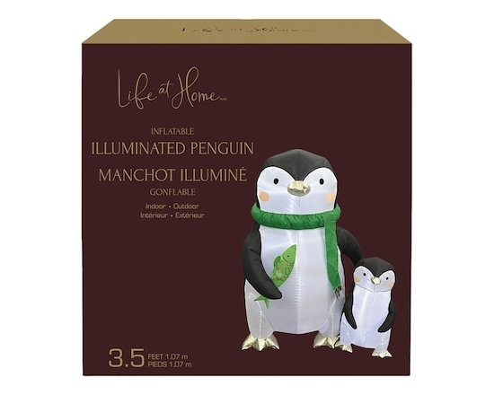3.5 ft Inflatable Illuminated Penguin - 1.0 EA