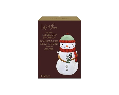 Bonhomme de neige illuminé gonflable 3,5 pi - 1.0 EA