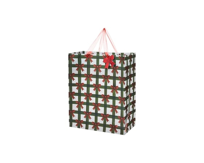 Life at Home Large Gift Bag - Plaid Bow - 1.0 EA
