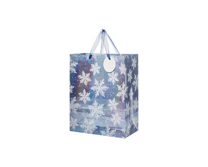 Life at Home Large Gift Bag - Snowflakes - 1.0 EA