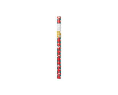 Life at Home Jumbo Heavyweight Gift Wrap - Snowflake Plaid - 1.0 EA