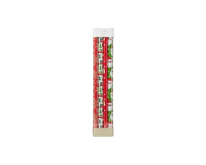 Life at Home Heavyweight Gift Wrap 4 Pack - Snowflakes Assorted - 4.0 EA