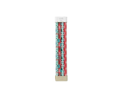 Life at Home Heavyweight Gift Wrap 4 Pack - Ho Ho Ho Assorted - 4.0 EA