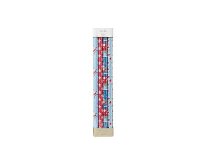 Life at Home Heavyweight Gift Wrap 4 Pack - Santa Assorted - 4.0 EA