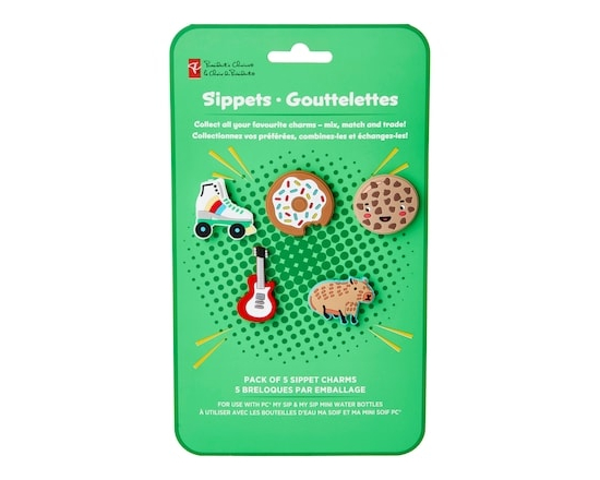 Sippet Charms 5 Pack - Green - 1.0 EA