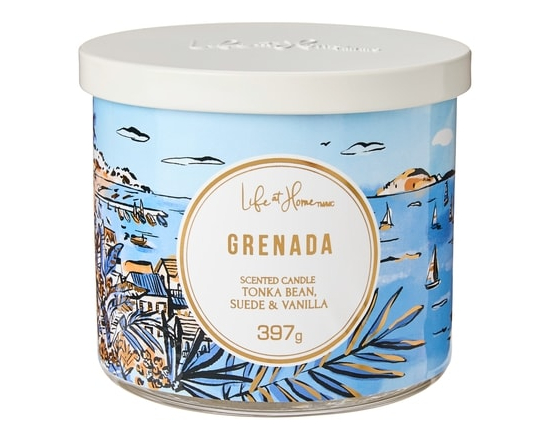 Grenada Scented 3-Wick Candle - 1.0 EA