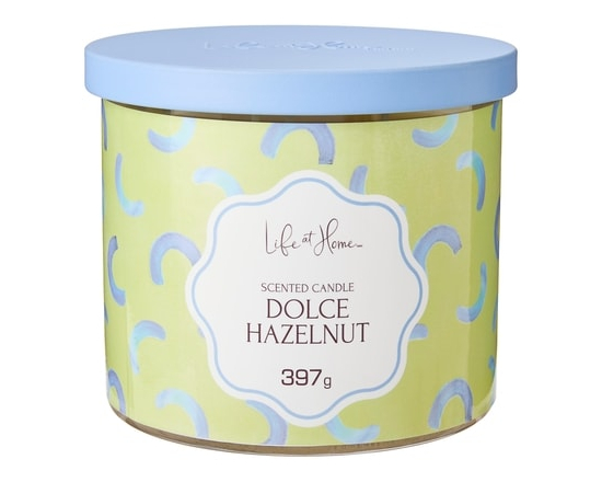 Dolce Hazelnut Scented 3-Wick Candle - 1.0 EA